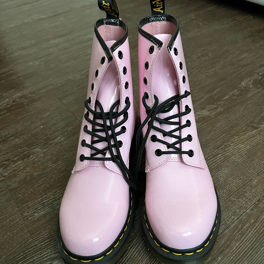 Dr. Martens Pink Combat Boots